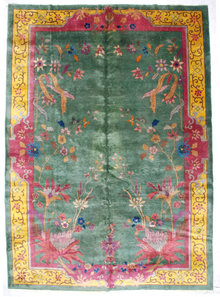 6968 Antique Art Deco Chinese Rug