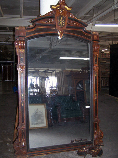 6948 19th C. Wall or Mantel Mirror
