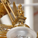 7030 Empire Gilt Chandelier with Winged Lady Sphinxes