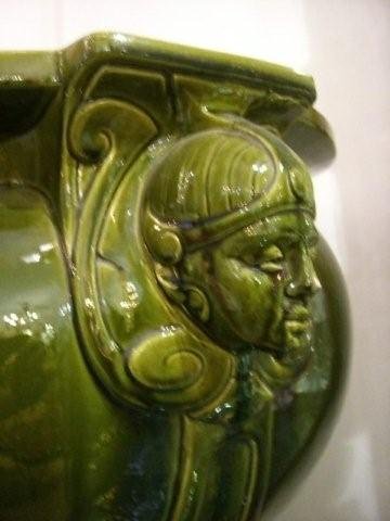 7031 Green Majolica Planter