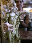 7033 Art Noveau Lady Mirror