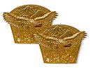 82.7039 Pair of Antique Gilt Bronze Eagle Bookends