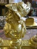 7040 Figure of Greek Mythology Bronze Inkwell
