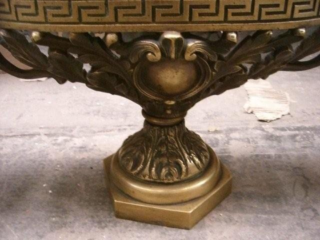 7047 3-Pc. Bronze Jardiniere & Flower Pot Set