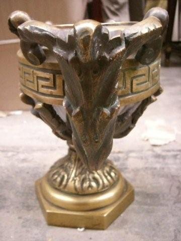 7047 3-Pc. Bronze Jardiniere & Flower Pot Set