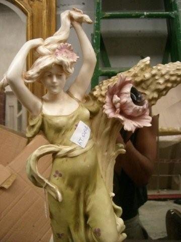7064 Art Noveau Lady Mirror