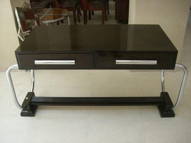 7067 Art Deco Table/Desk with Chrome Handles