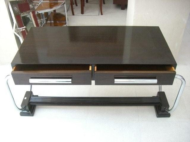 7067 Art Deco Table/Desk with Chrome Handles