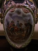 81.7085 Pair of Signed Napoleon Majolica Vases