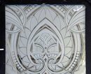 6973 Art Deco Etched Glass Window c. 1920