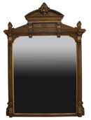 7104 Renaissance Revival Carved Walnut Overmantel Mirror