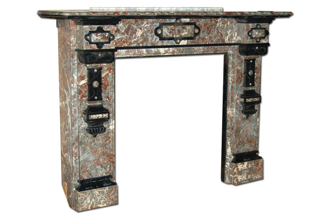 7062 Carved Marble Fireplace Mantel