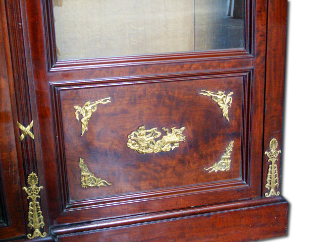 7009 Empire Style Bookcase Signed by F. Linke