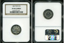 C0091 Proof Shield Nickel, 1867 NGC 5C PR66 Cameo with Rays