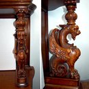 23.7201 Antique American Victorian Oak Sideboard