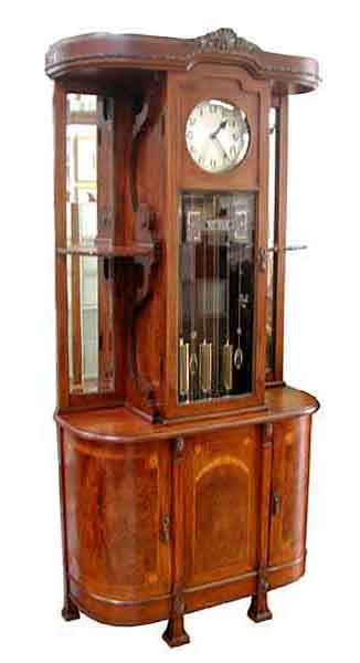 62.5109A Beautiful Empire Grandfather Clock c. 1910