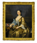 7211 19th C. Oil on Canvas Portrait of a Lady