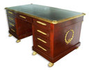 06.7207 Magnificent Antique 3-Piece French Empire Office Ensemble