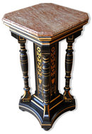 69.335 Antique Victorian Marble Top Pedestal