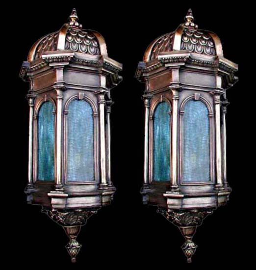 60.5002 Pair of 19th C. Bronze Lanterns
