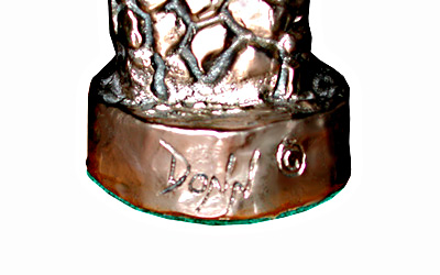 82.2654 4' Square Game Table with Hand Sculpted Solid Bronze Chess Pieces Signed Dunn