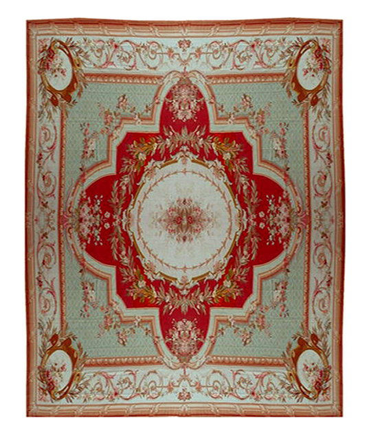 87.4751 19th C. French Aubusson Palace Rug