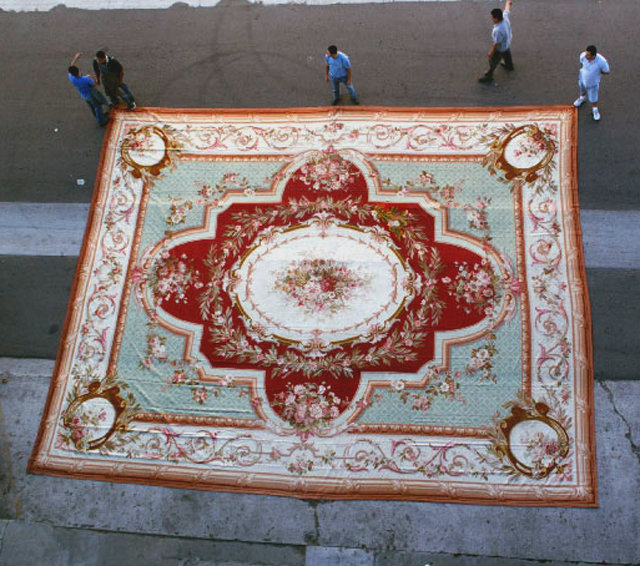 87.4751 19th C. French Aubusson Palace Rug