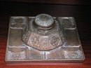 82.477A 19th C. Bronze Tiffany Zodiac Inkwell