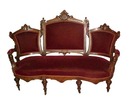 38.4942 Pair of 19th C. Walnut Victorian Sofas by John Jelliff