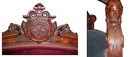 38.4942 Pair of 19th C. Walnut Victorian Sofas by John Jelliff