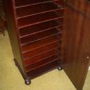 Mahogany record cabinet