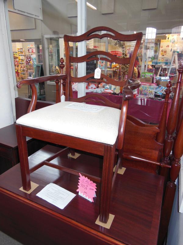 Two Mahogany armed chairs