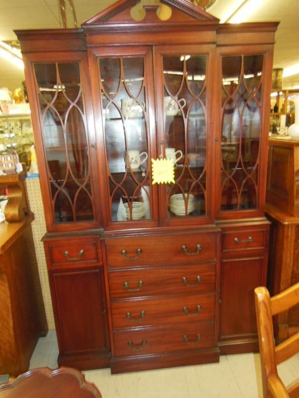 Mahogany breakfront