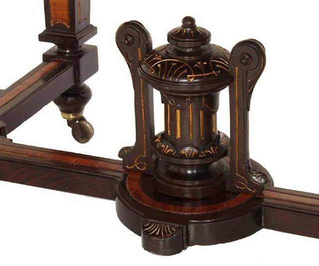 Inlaid Rosewood Center Table
