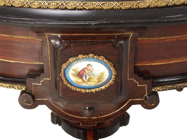 Inlaid Rosewood Center Table