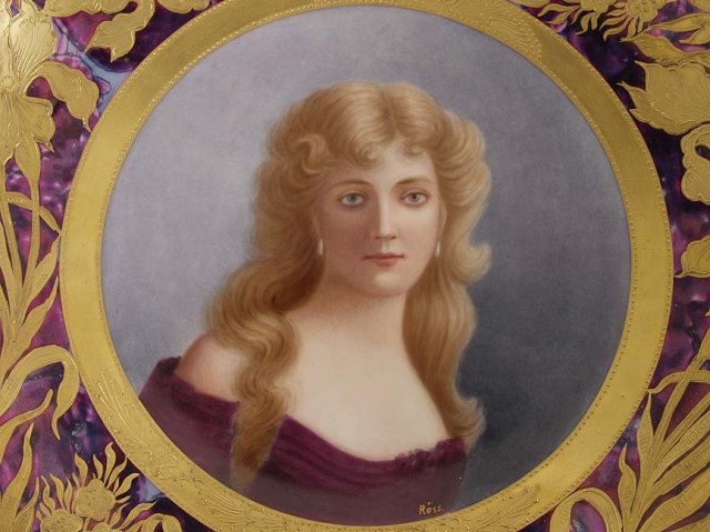 Painted Portrait Plate