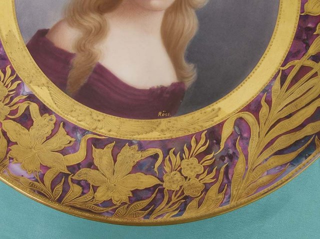 Painted Portrait Plate
