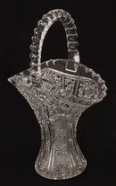 Cut Glass Basket
