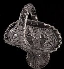 Cut Glass Basket