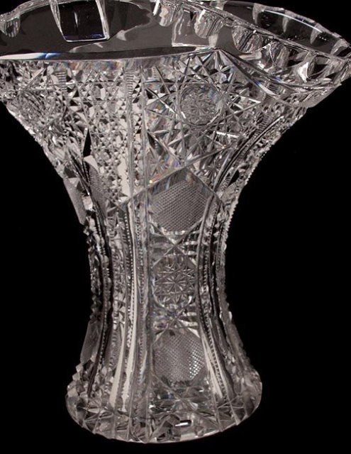 Cut Glass Basket
