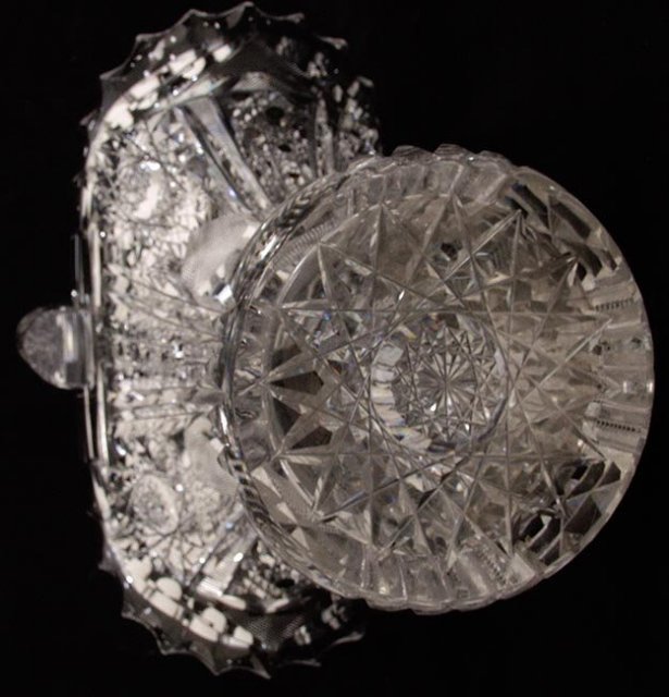 Cut Glass Basket