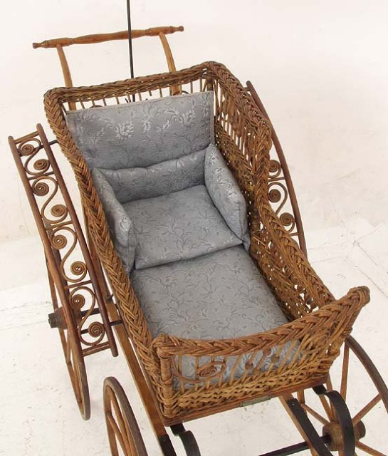 Wakefield wicker baby buggy