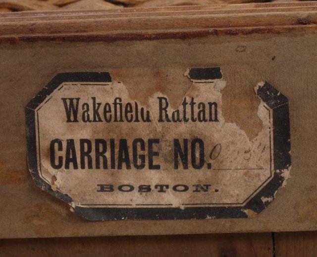 Wakefield wicker baby buggy