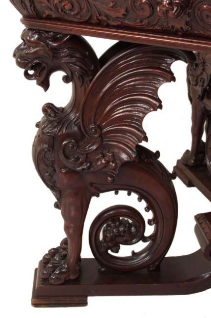 R.J. Horner mahogany partner's table