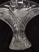 Huge cut glass basket