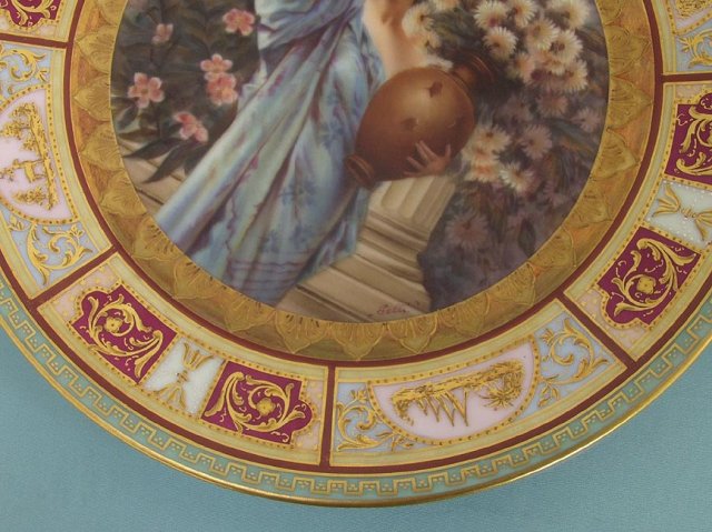 Rudelstadt Chrysanthemum portrait plate