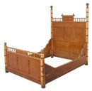 Victorian maple faux bamboo full size bed