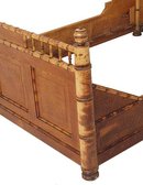 Victorian maple faux bamboo full size bed
