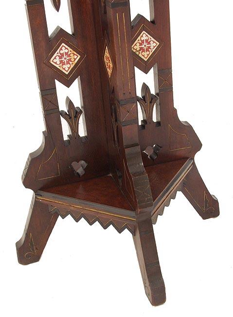 Gothic Walnut Pedestal