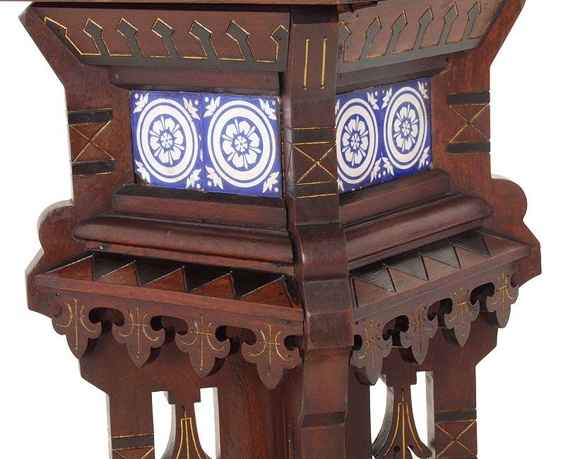 Gothic Walnut Pedestal